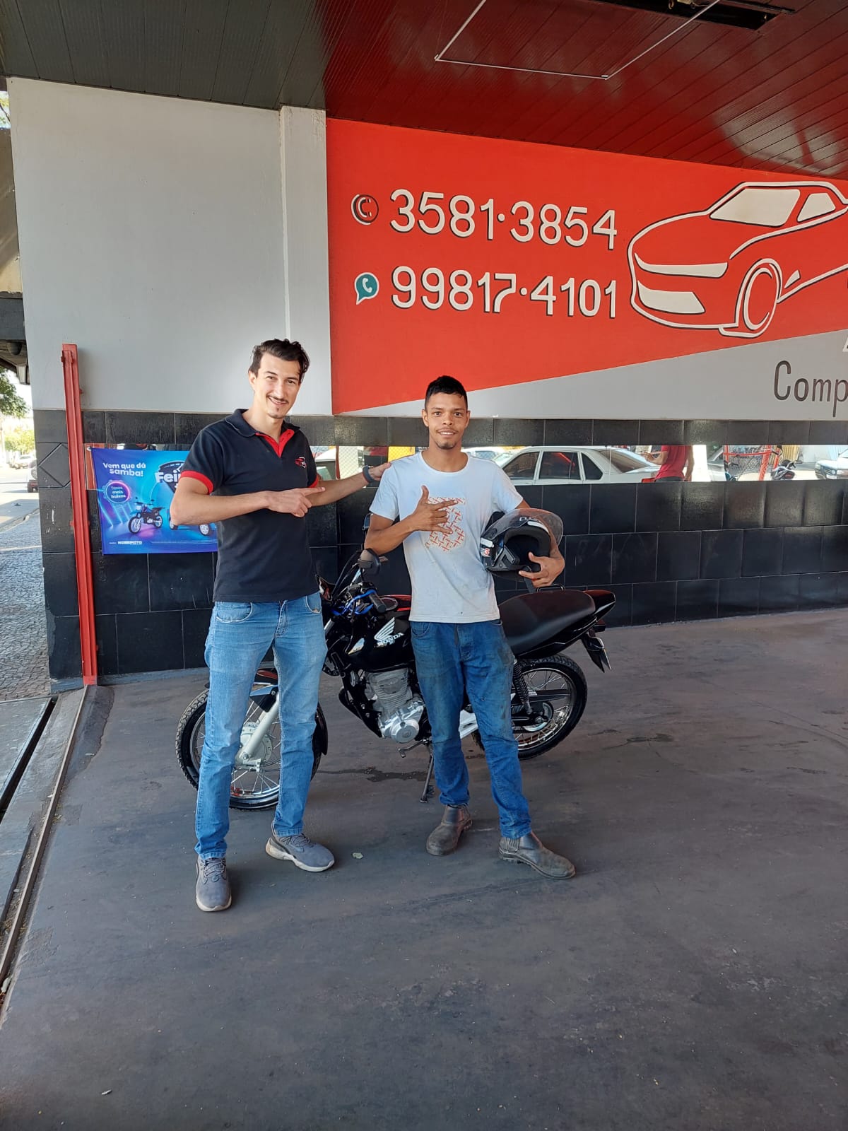+1 Sonho realizado 🤩 Parabéns Pela conquista, Lucas de Porto Ferreira. Muitas felicidades com sua moto nova !! 👏🚘